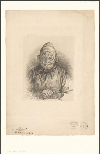 Portrait of a woman with a cap