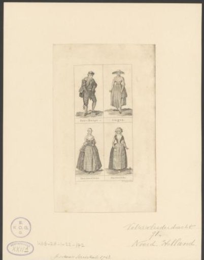 Traditional costumes of coastal towns, Zaandam and Marken