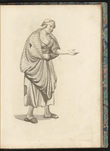 Begging woman