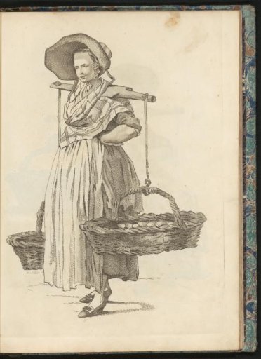 Egg Seller with Two Baskets on a Yoke