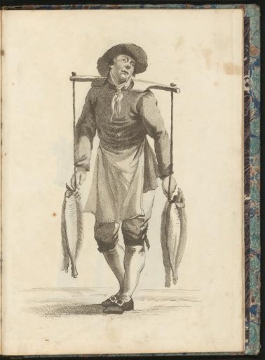 Fisherman Carrying Fish on a Yoke