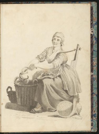 Fishwoman Sitting by a Basket with Eels