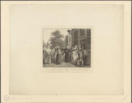 Twelve persons in costumes from various cities, ca. 1820-1830