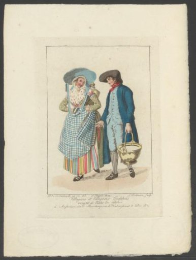Gelder farmer and farmer's wife in traditional dress