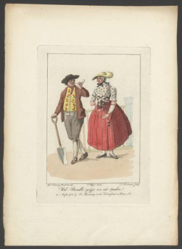 Farmer and farmer's wife from Walcheren