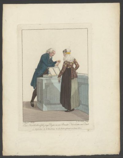Woman of Alkmaar in the shop of a man of the Evangelical Brethren