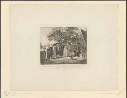 Twelve persons in costumes from various regions, ca. 1820-1830