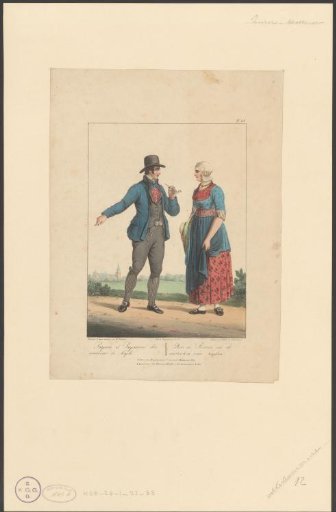 Farmer and milkmaid from the vicinity of Leiden