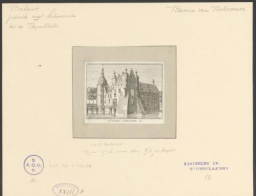 View of the house Ossenbroek near Cleves