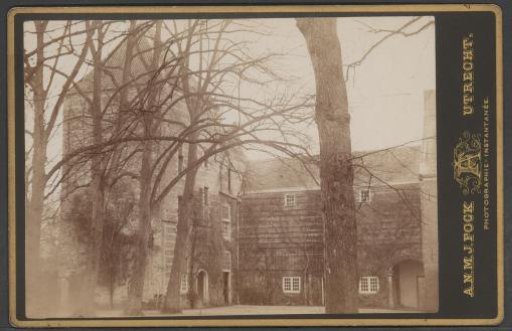 View of the tower and inner courtyard of Kasteel IJsselstein