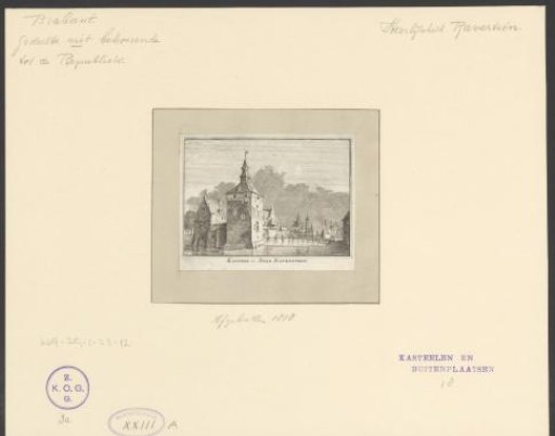 View of the castle and view of the church at Ravenstein