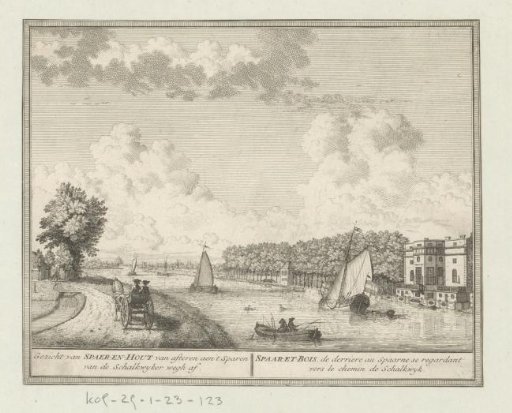 View of Spaar en Hout and the Spaarne
