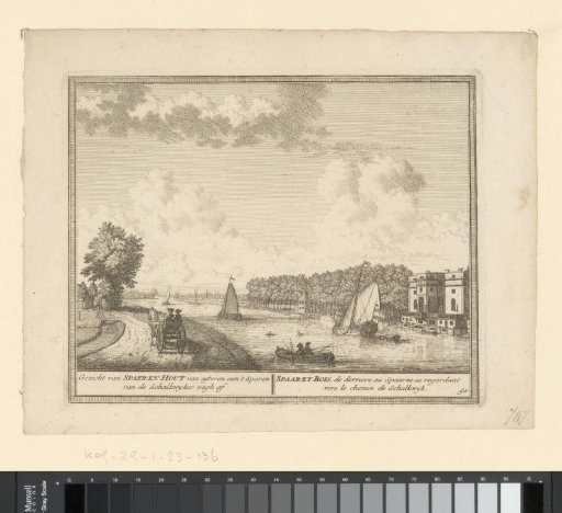View of the Spaarne from the pleasure place Spaar en Hout