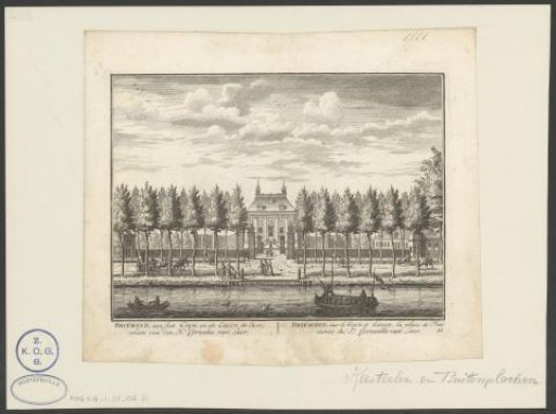 View of the country estate Driemond on the Vecht
