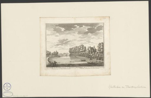 View of the country estate Meerleveld, in Baambrugge