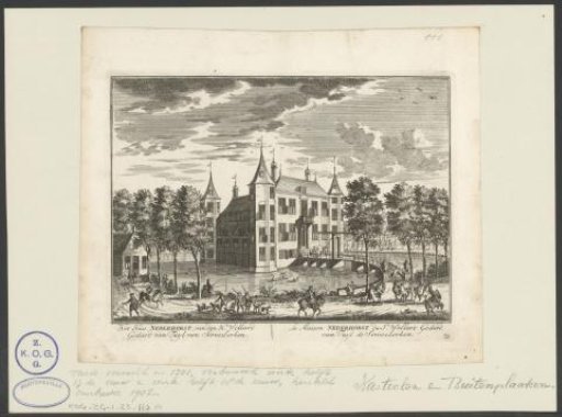 View of the country estate Otterspoor on the Vecht near Maarssen