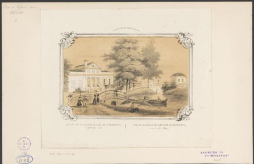 View of the Country Estate De Oorsprong as seen from the Maliebaan