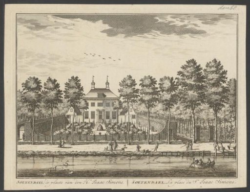 View of the country estate Soetendael on the Vecht