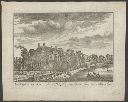 View of the country estate Roosendaal on the Vecht
