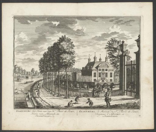 View of the country estate Elsenburg on the Vecht