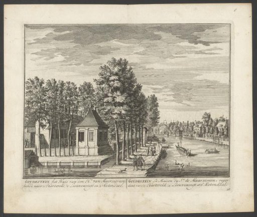 View of the country estate Goudestein on the Vecht
