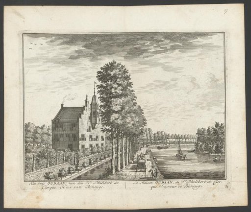 View of the manor Oudaan on the Vecht
