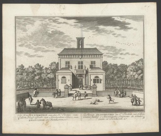 View of the country estate Gunterstein in Breukelen