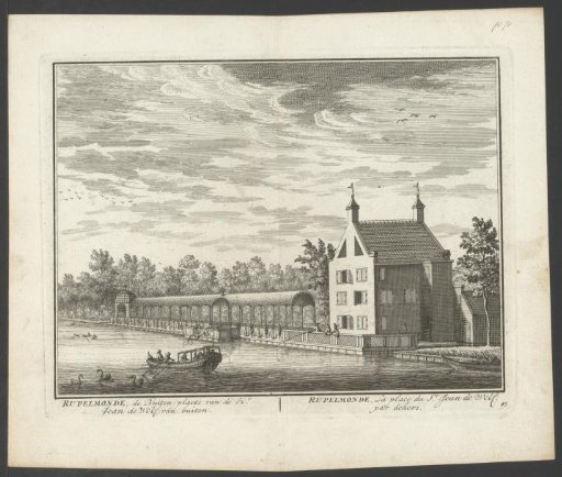 View of the country estate Rupelmonde on the Vecht