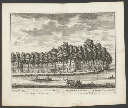 View of the country estate Ouderhoek on the Vecht