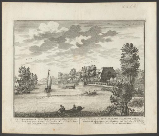 View of the country estate Roosendaal on the Vecht