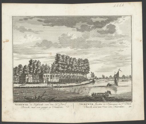 View of the country estate Vechtwijk on the Vecht
