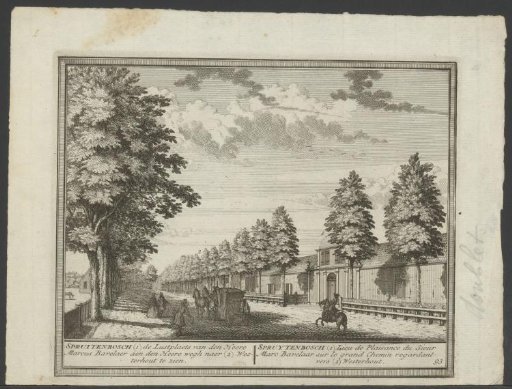 View of the Spaarne from the pleasure ground Spaar en Hout