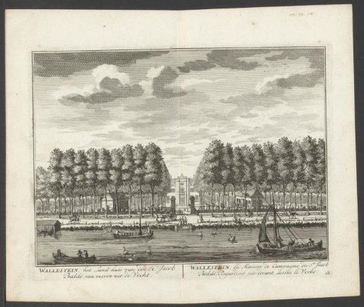 View of the country estate Wallestein on the Vecht