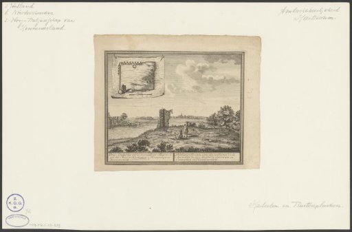 View of the ruins of Huis Kronenburg