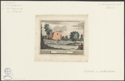 View of the ruin of House te Velsen