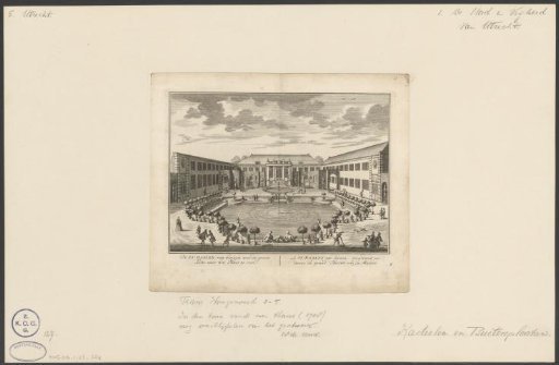 View of the courtyard of the estate Zijdebalen
