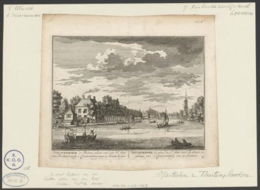View of the estate Nieuwerhoek on the Vecht near Loenen aan de Vecht