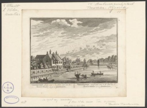 View of the estate Vreedenoord on the Vecht