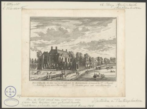 View of the estate Roosendaal on the Vecht
