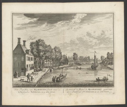 View of the Vecht near Nederhorst Den Berg and Nigtvecht