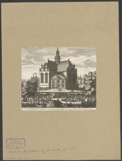 View of the Noorderkerk in Amsterdam