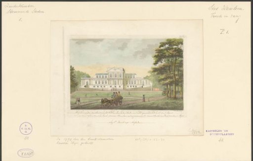 Paviljoen Welgelegen in Haarlem, ca. 1825