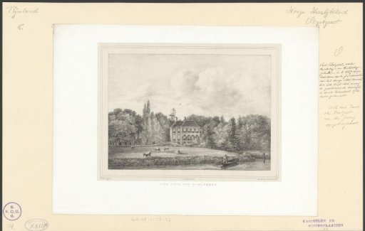 View of the country estate Oud Poelgeest at Oegstgeest