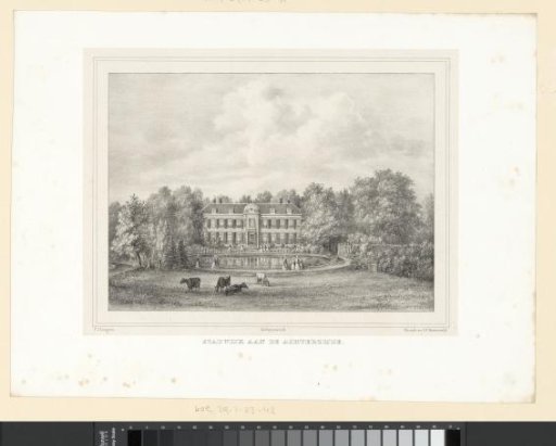 View of the rear of the country estate Stadwijk at Voorschoten