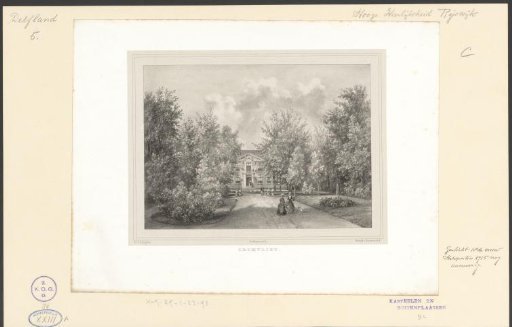 View of the country estate Cromvliet at Rijswijk