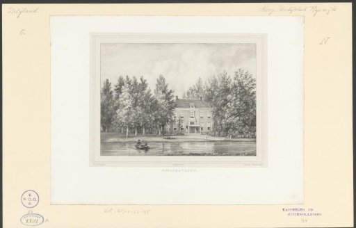 View of the country estate Noordervliet at Voorburg