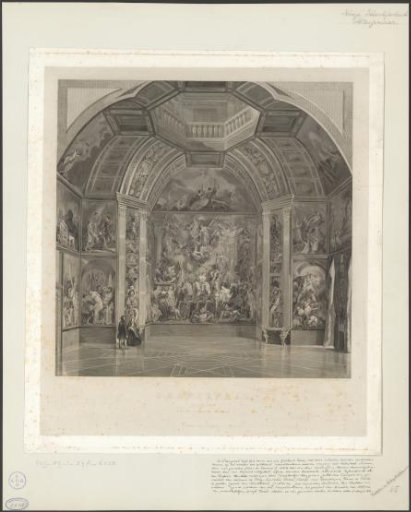 Orange Hall. East side in the Huis in 't Bosch in The Hague
