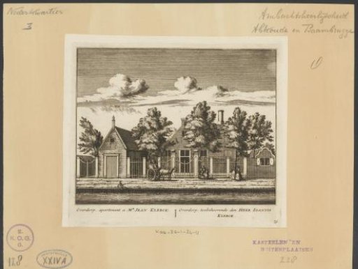 View of the country estate Overdorp, in Baambrugge
