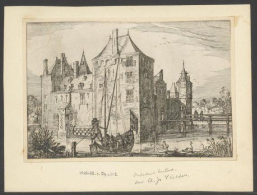 View of an unknown castle, possibly at Warmond