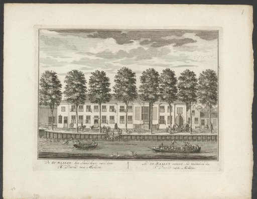 View of the country estate Zijdebalen on the Vecht